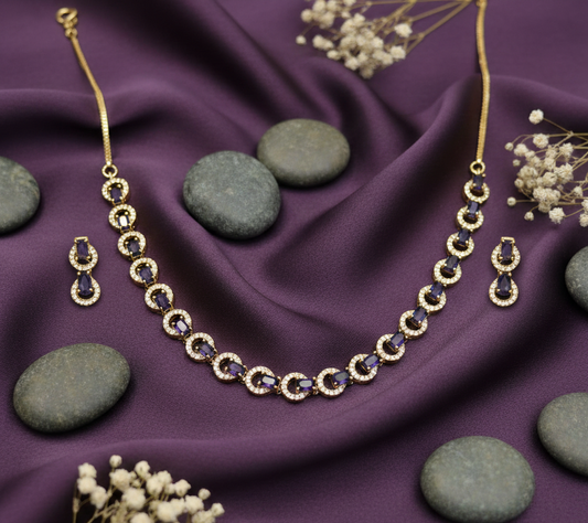 Royal Amethyst Teardrop Necklace