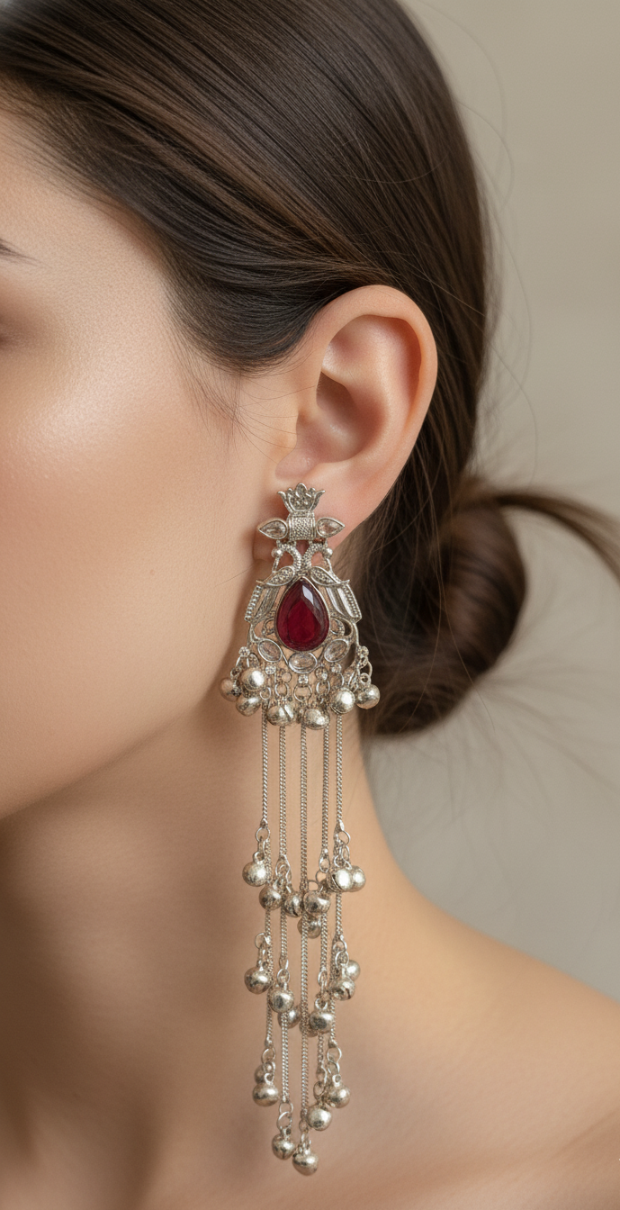 Enchanting Emerald Cascade Earrings