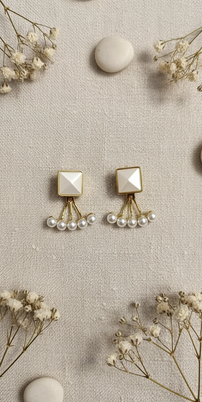 Chic Pearl Drop Studs