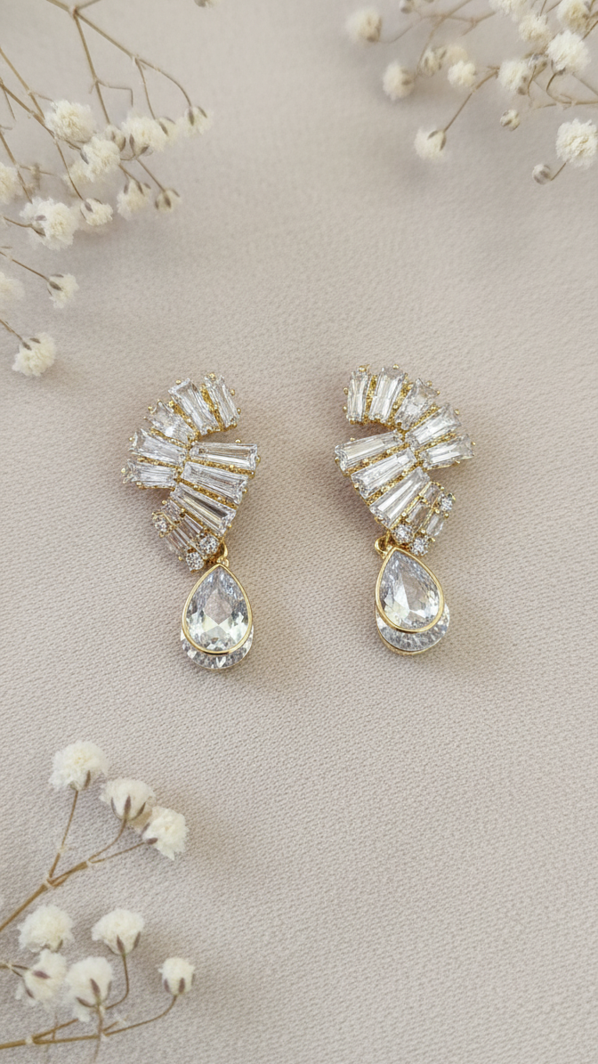 Art Deco Radiance Drop Earrings