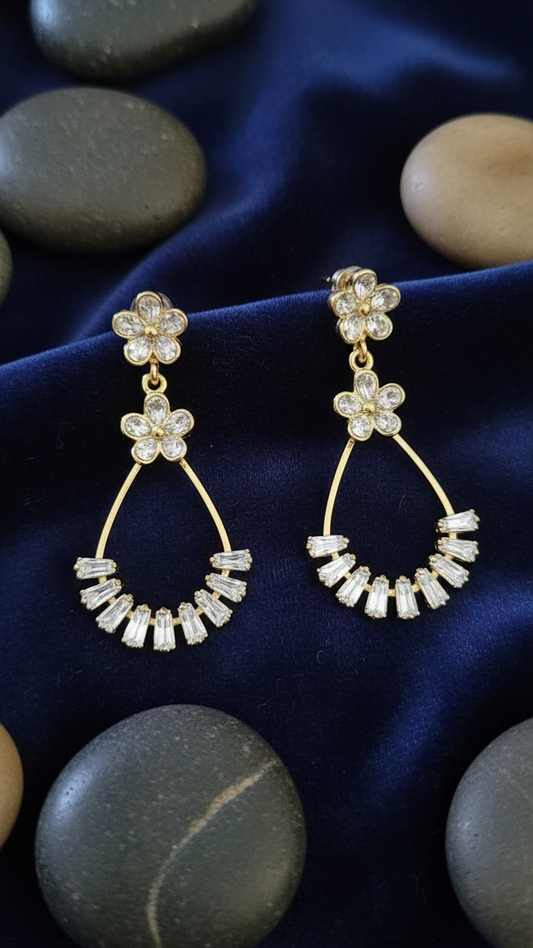 Blooming Radiance Hoop Earrings