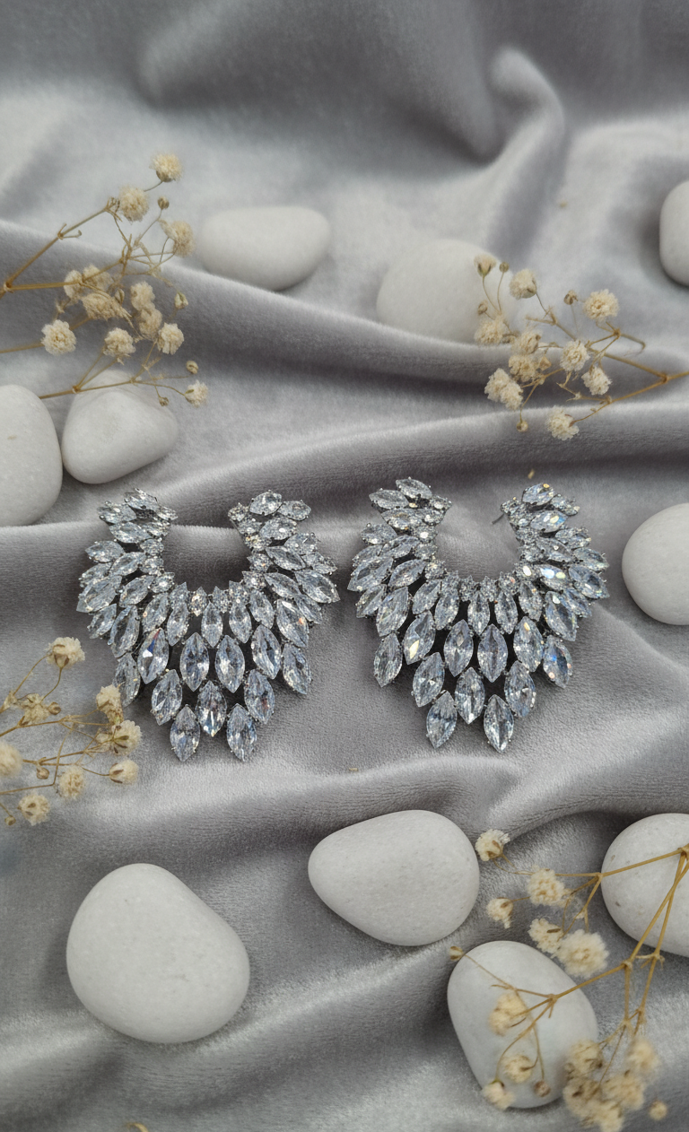 Crystal Cascade Drop Earrings