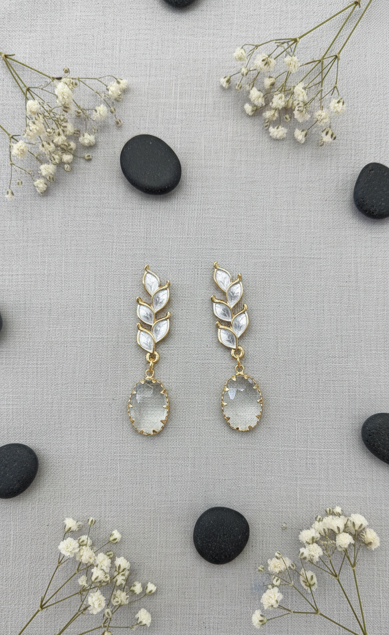 Elegant Floral & Drop Earrings