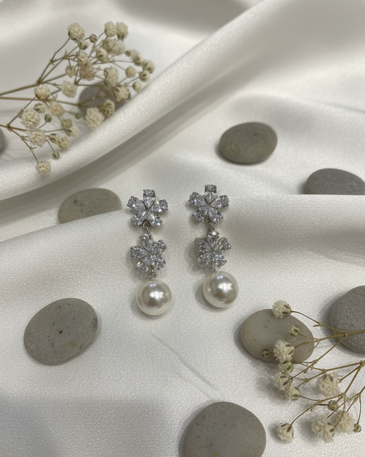 Twinkle Pearl Drop Earrings