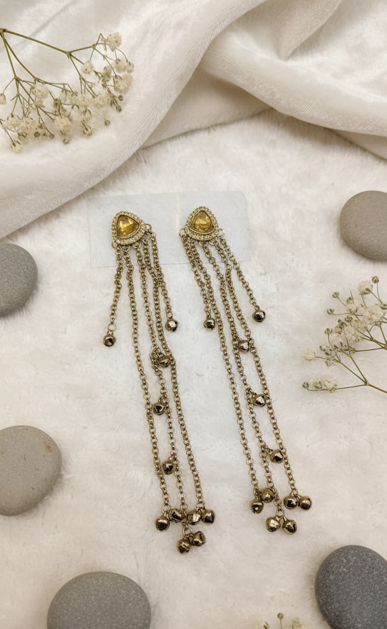 Emerald Cascade Drop Earrings