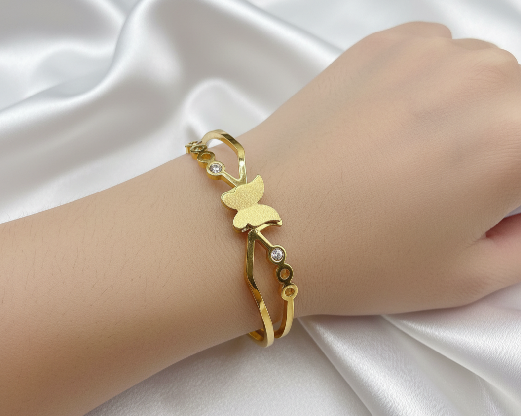 The Butterfly Whisper Openable Bangle