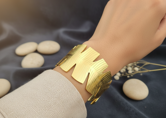 The Feathered Radiance Cuff (For Delicate Hands)