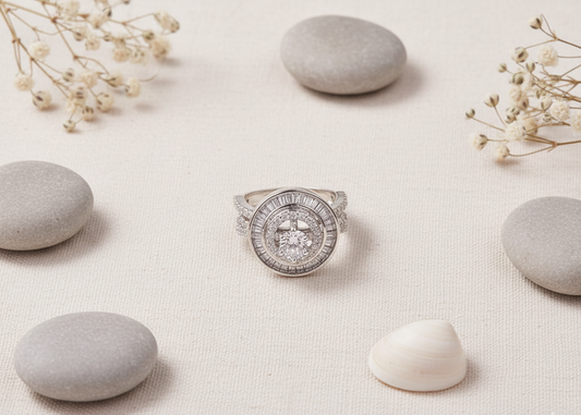 Halo Burst Diamond Ring