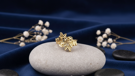 Gilded Laurel Ring