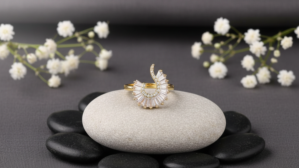 Stellar Fan Diamond Ring