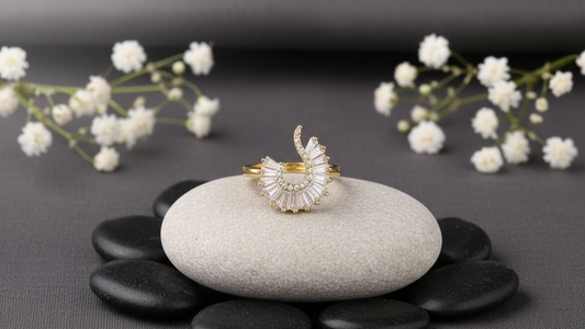 Stellar Fan Diamond Ring