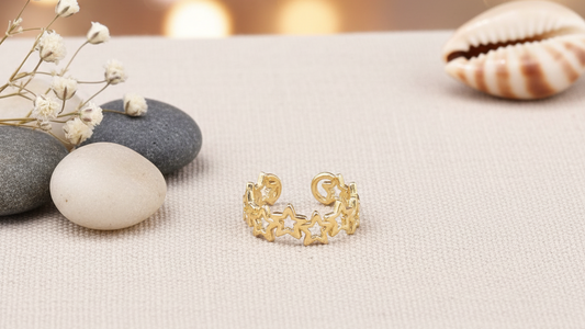 Celestial Star Stacking Ring