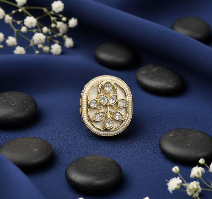 Regal Bloom Cocktail Ring