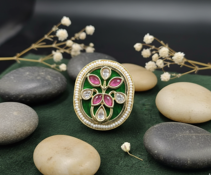 Regal Bloom Cocktail Ring