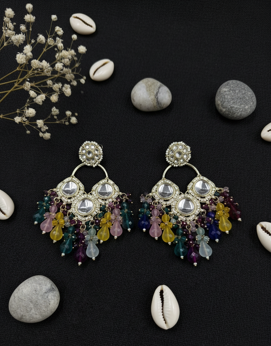 Festive Kaleidoscope Drop Earrings