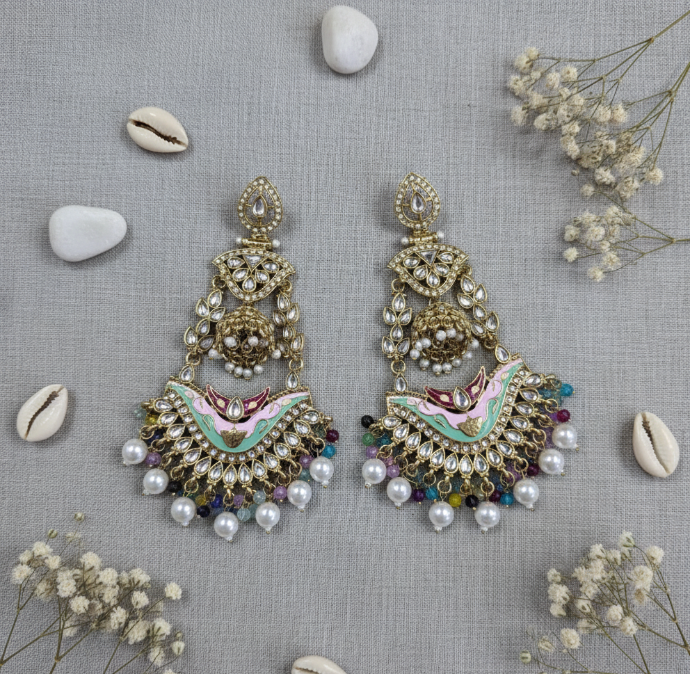 Enamel Delight Drop Earrings