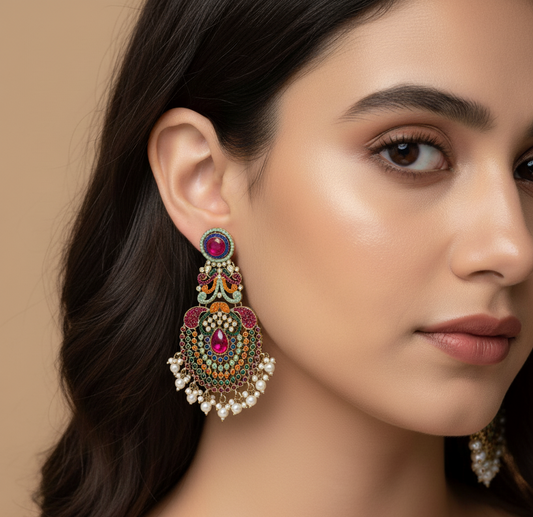 Royal Gemstone Empress Earrings