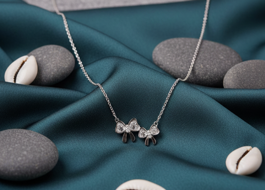 Eternal Bows Diamond Necklace
