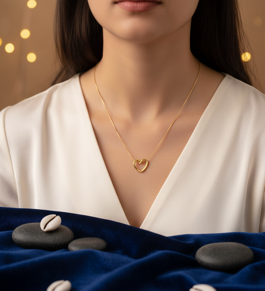 Golden Heartbeat Necklace