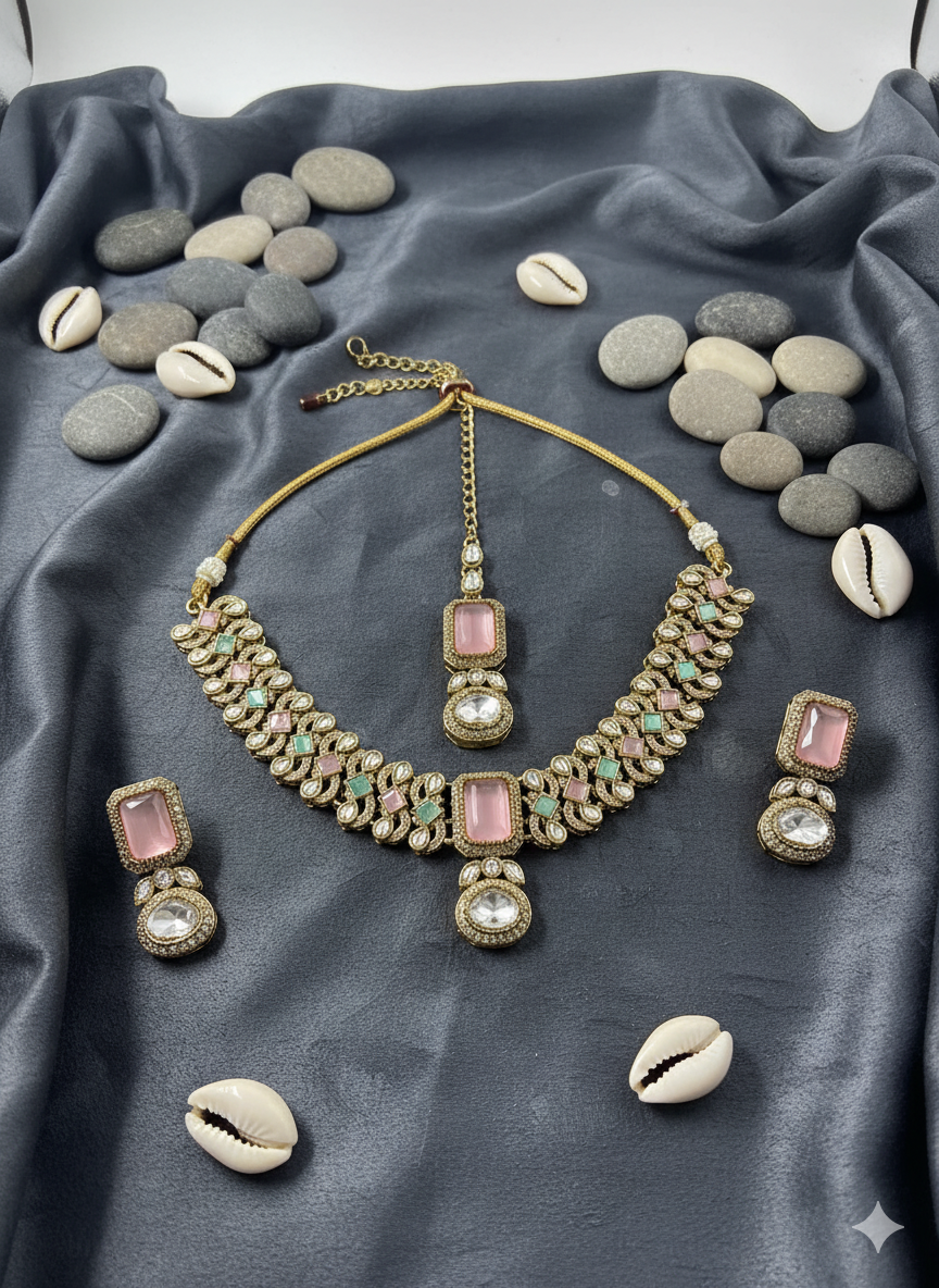 The Pastel Radiance Polki Set