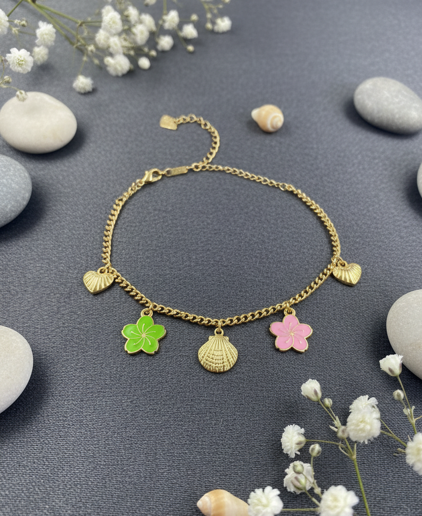 Ocean Blossom Charm Bracelet