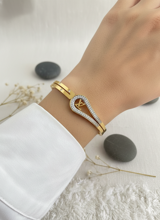 Elegant Embrace "LV" Bracelet