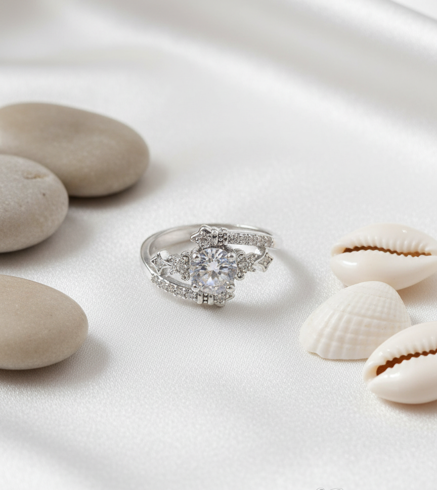 Dazzling Marquise Round Cluster Ring