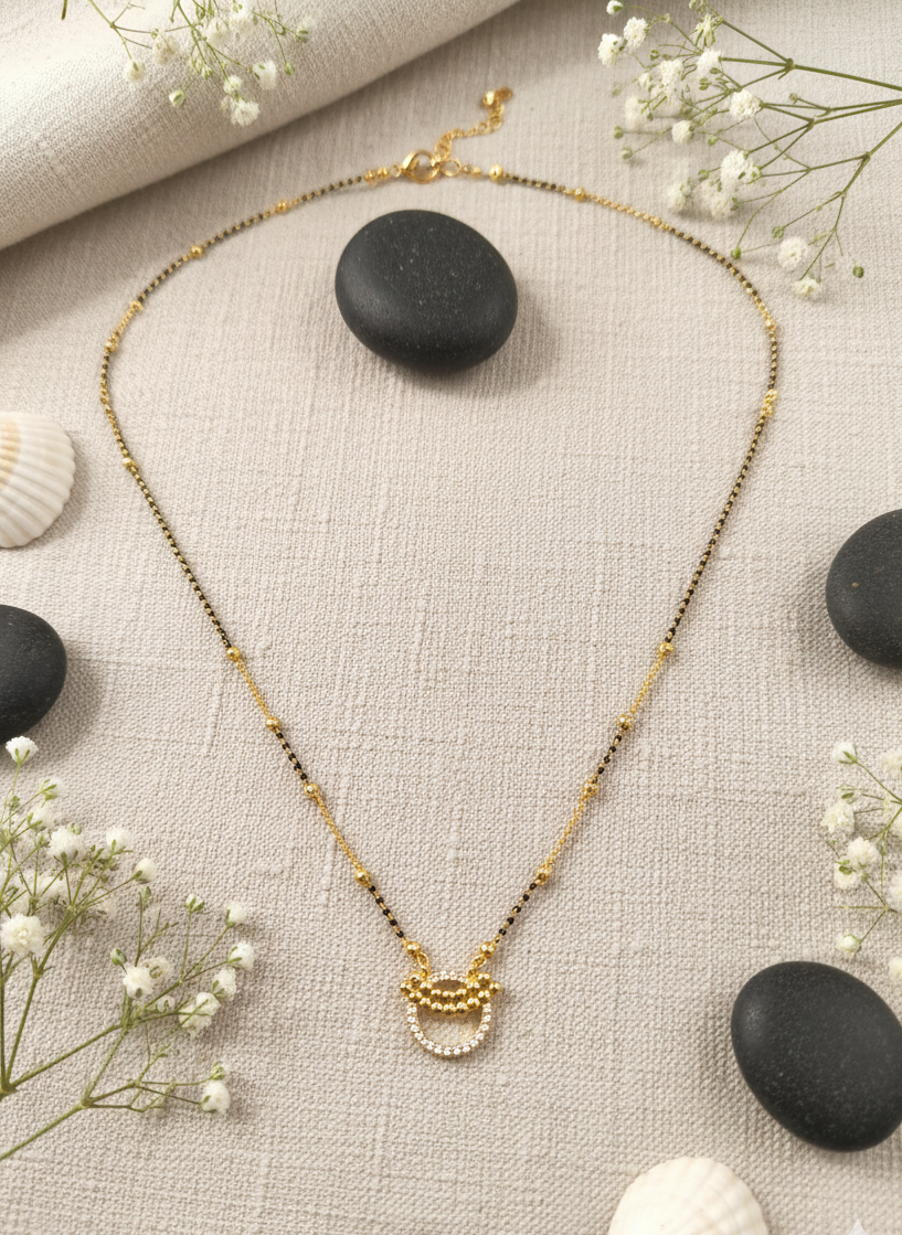 Golden Hoop Mangalsutra
