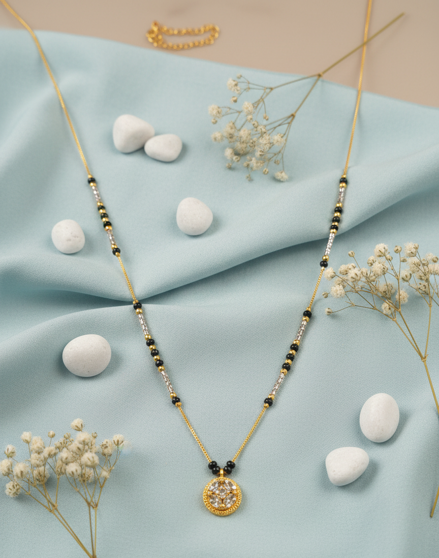 Radiant Black Bead Mangalsutra