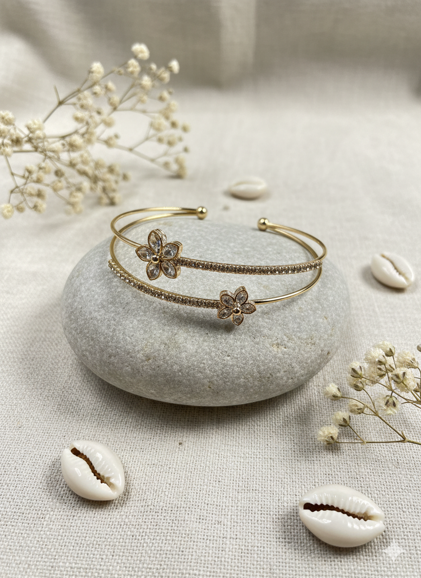 Dewdrop Bloom Cuff