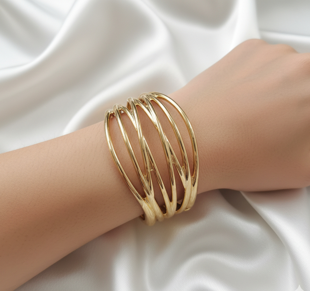 Golden Wave Cuff