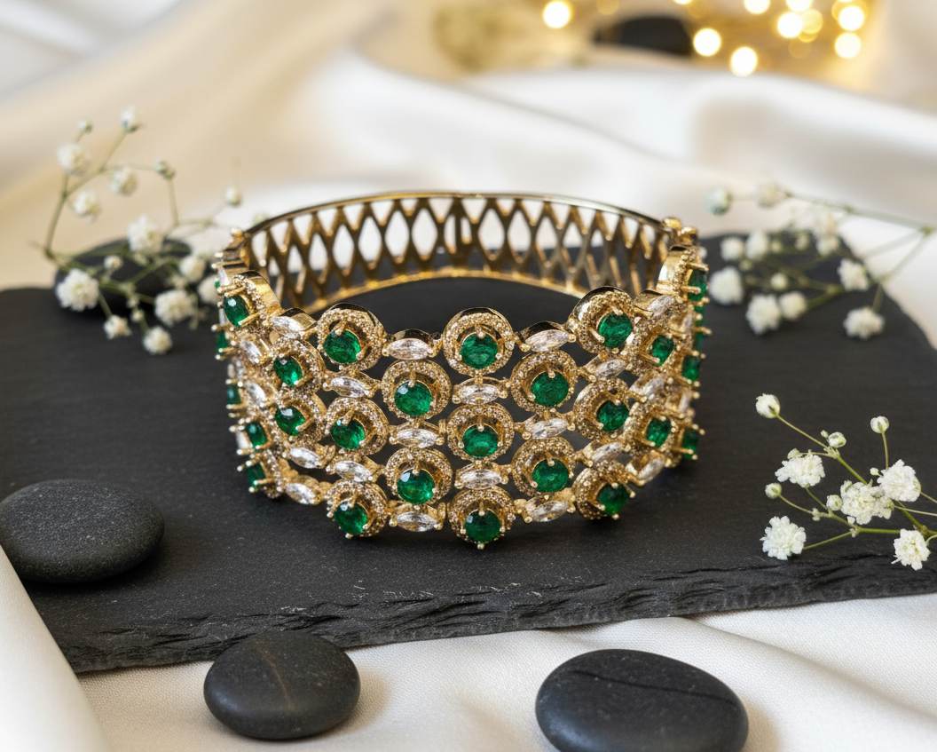 "Crimson Tide" American Diamond Bracelet