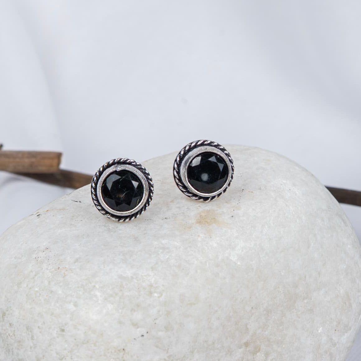 Oxidised Earring with Multicolor Cabochons (Pack Of 10)