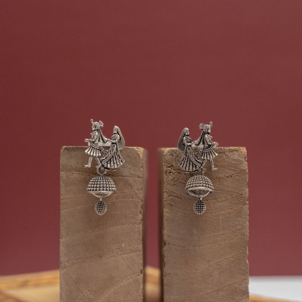 Oxidised Earrings (Pack Of 4)