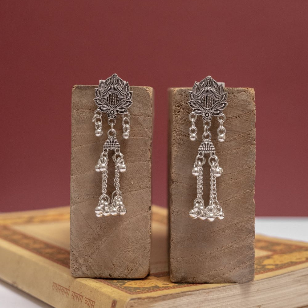 Oxidised Earrings (Pack Of 5)