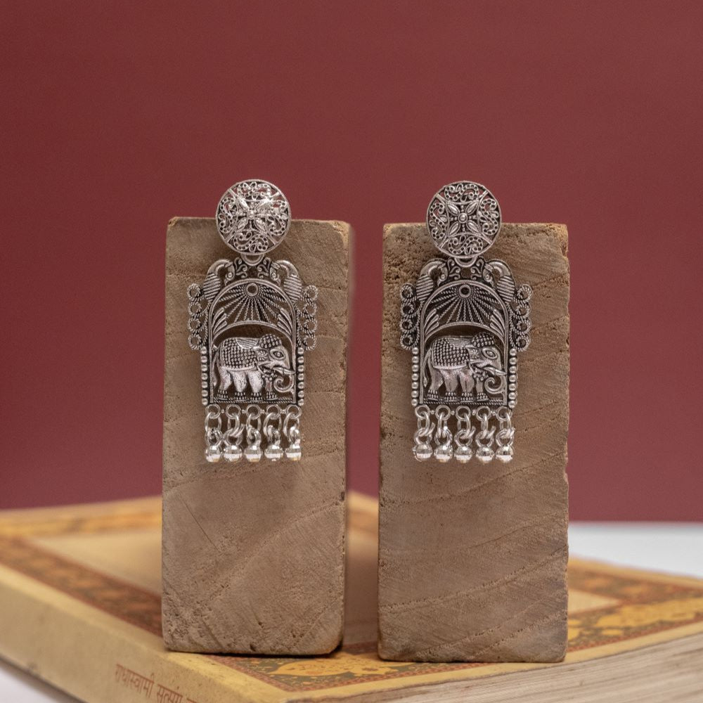 Oxidised Earrings (Pack Of 5)