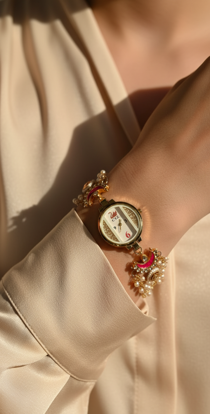 Crescent Swan Watch Bracelet