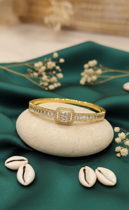 Radiant Embrace Diamond Cuff Bracelet