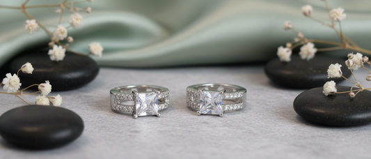 Elegant Sterling Silver Radiant Cut Crystal Huggie Hoops