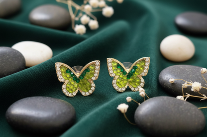 Emerald Isle Butterfly Stud Earring