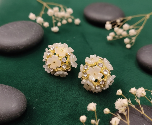 Dazzling Petal Cluster Stud Earrings