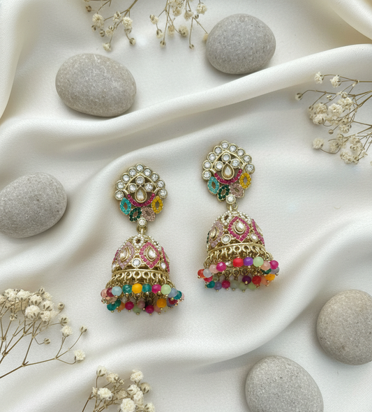Enchanted Bloom Jhumka Earrings