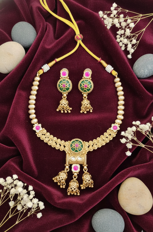 "Meenakari Melody" Choker Set