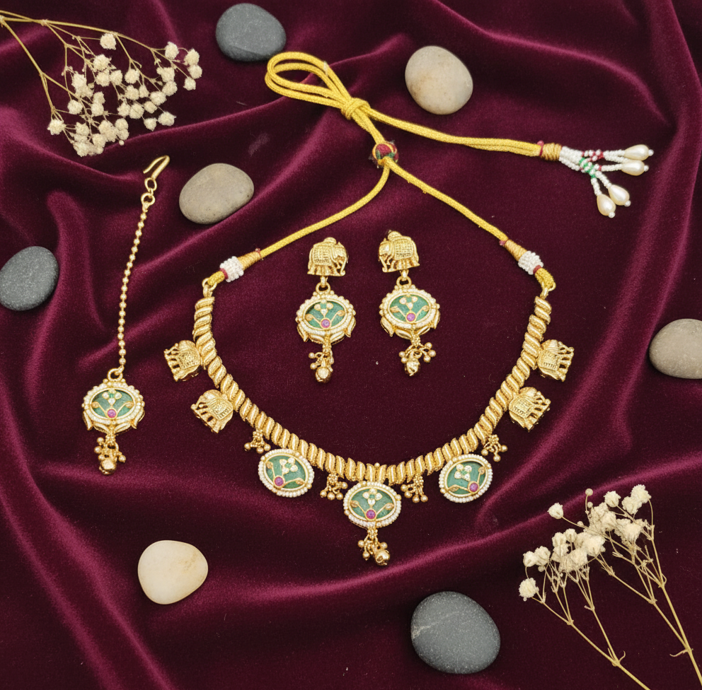 "Heritage Emerald" Bridal/Festive Set