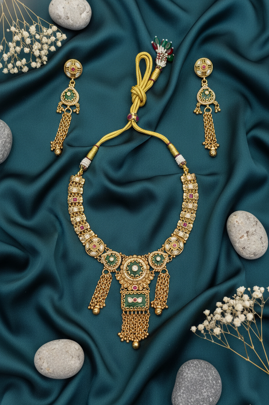 "Heritage Cascade" Choker & Dangler Set