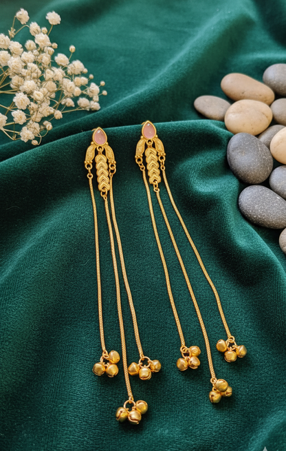 Azure Heritage Teardrop Dangle Earrings