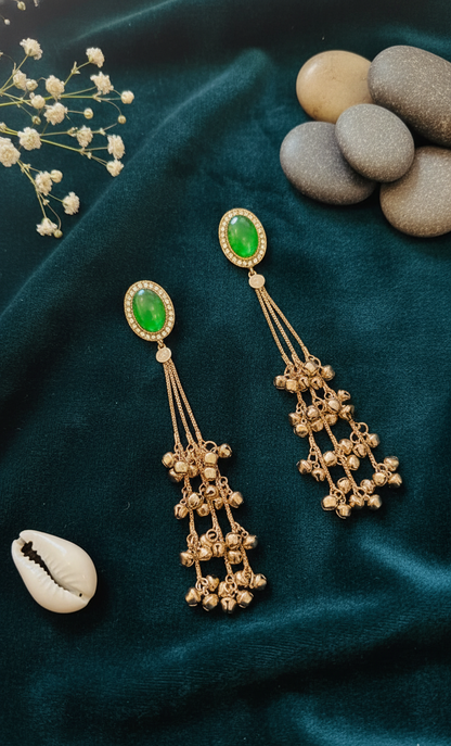 Pride Collection Earrings with Ghungroo Cluster