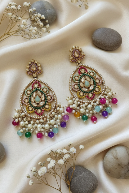 Ethnic Kundan Chandbali Earring