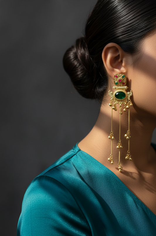 Emerald Bloom Medley Earrings