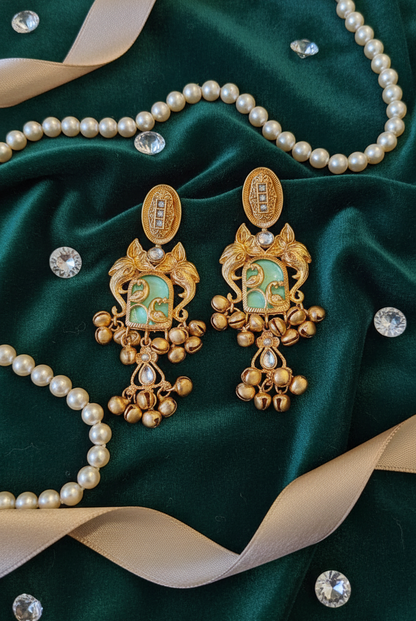 Peacock Vista Dangler Earrings